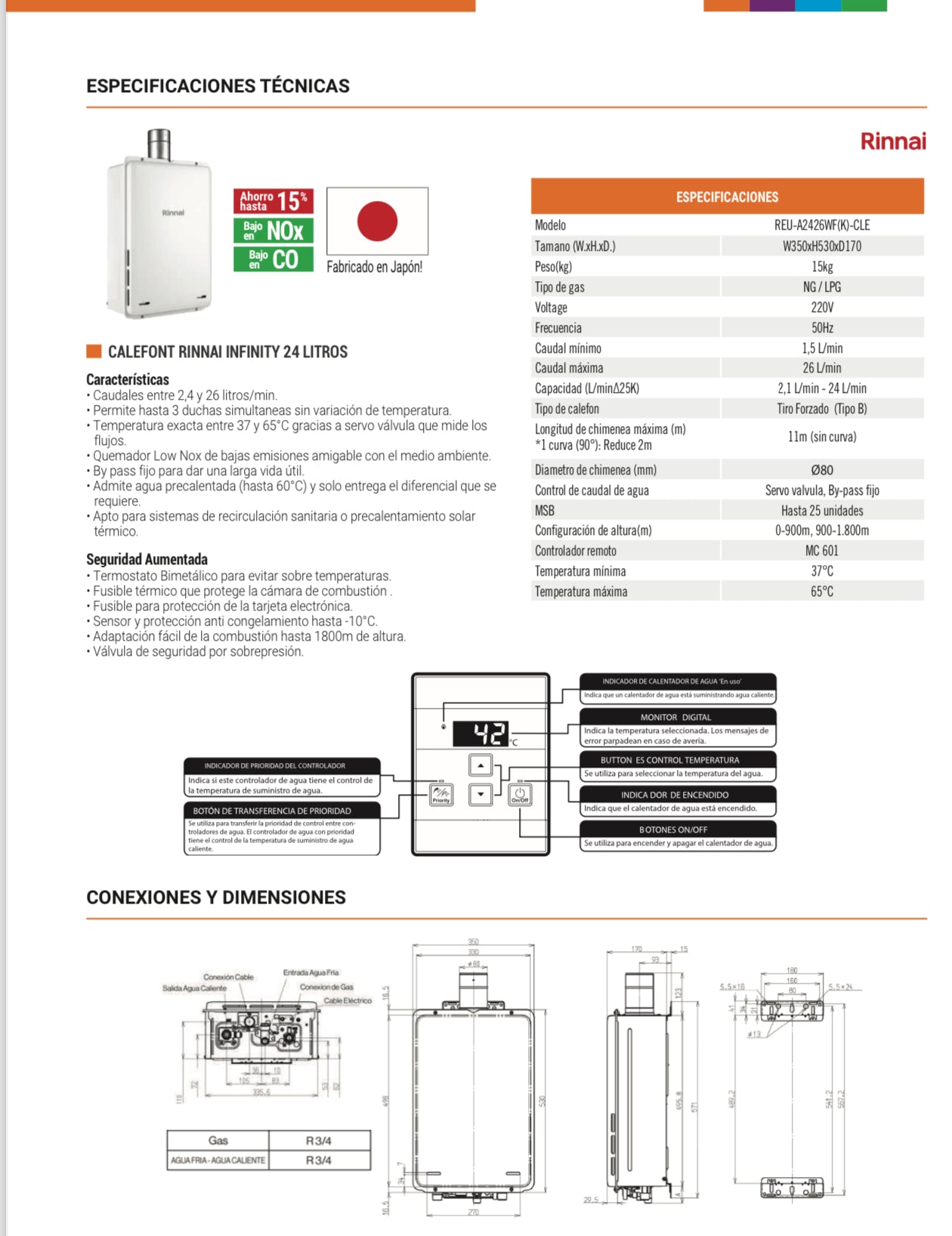 Reparación de Caldera Rinnai