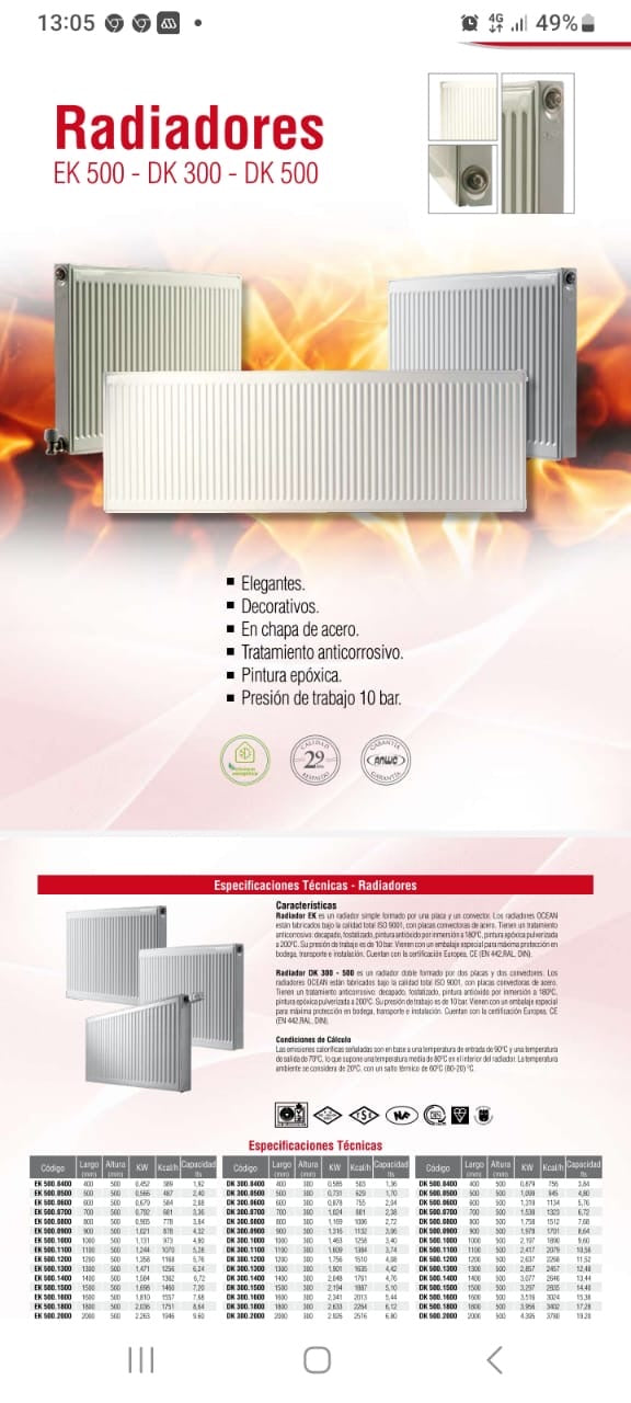 Reparación de Radiadores Murales de Calefacción