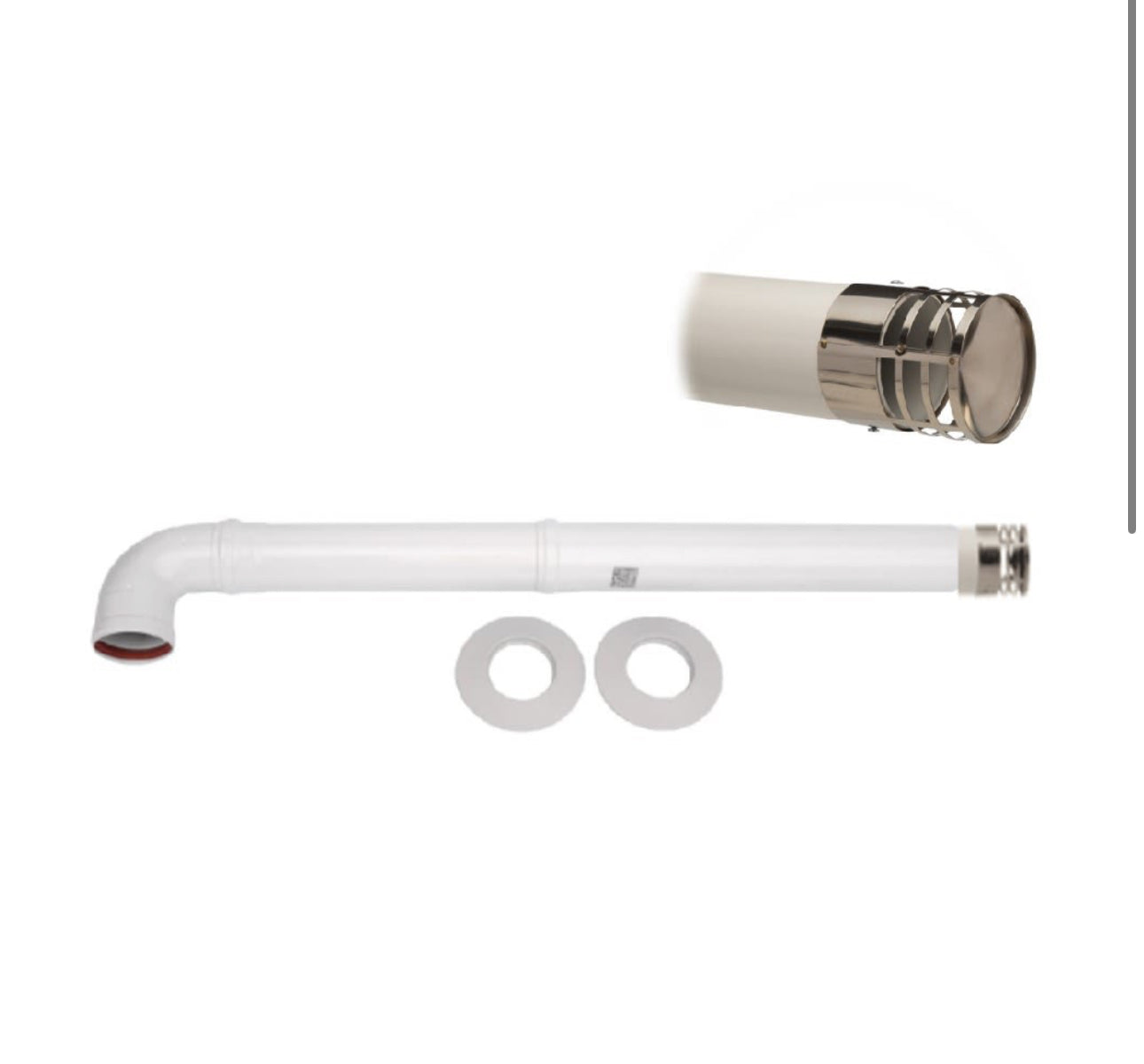 Kit tubo evacuación de gases para Calefont tiro forzado de 60mm Splendid Rheem Anwo