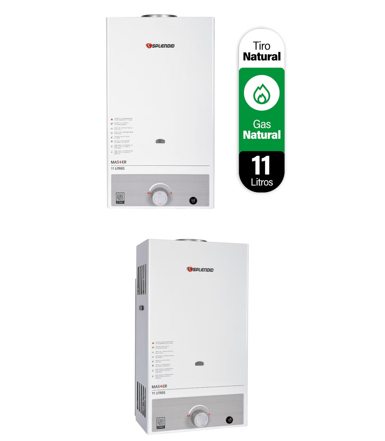 Calefont Splendid 11 litros tiro natural (con Instalación incluida) Gas Natural