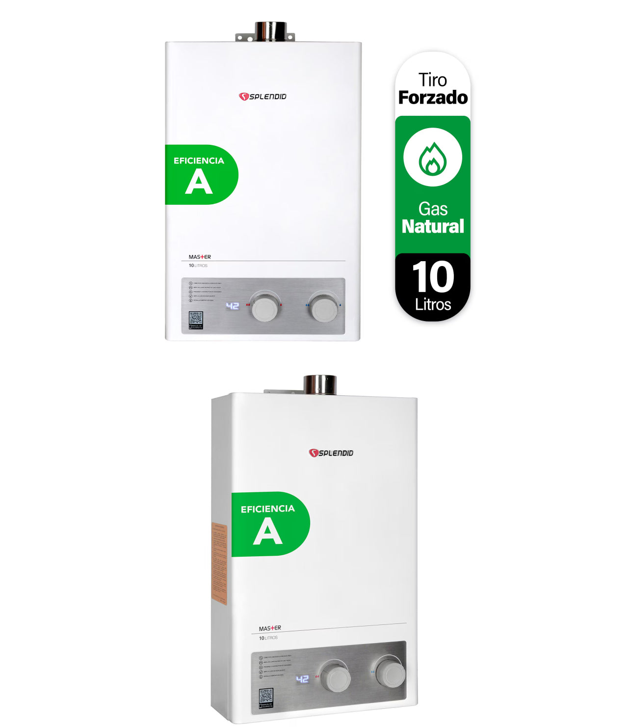 Calefont Splendid Master 10 litros tiro forzado (con Instalación incluida)Gas natural