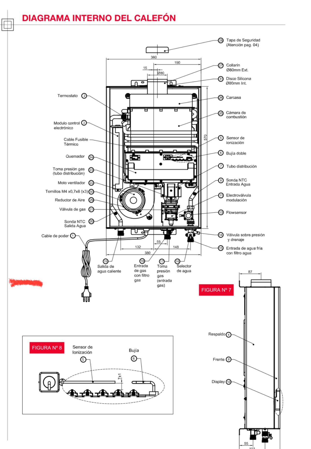 Calefont Rheem 18 litros Tiro Forzado (con Instalación incluida)Gas Licuado