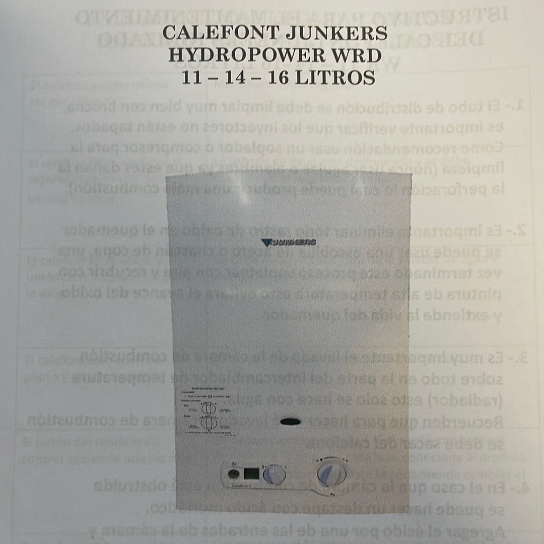 Reparación de calefont Junkers