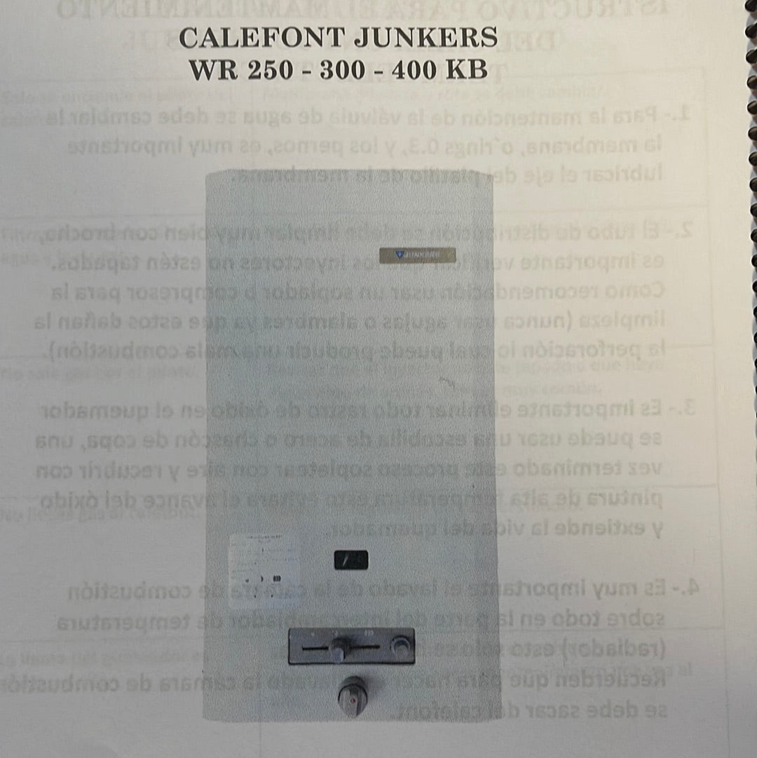 Reparación de calefont Junkers