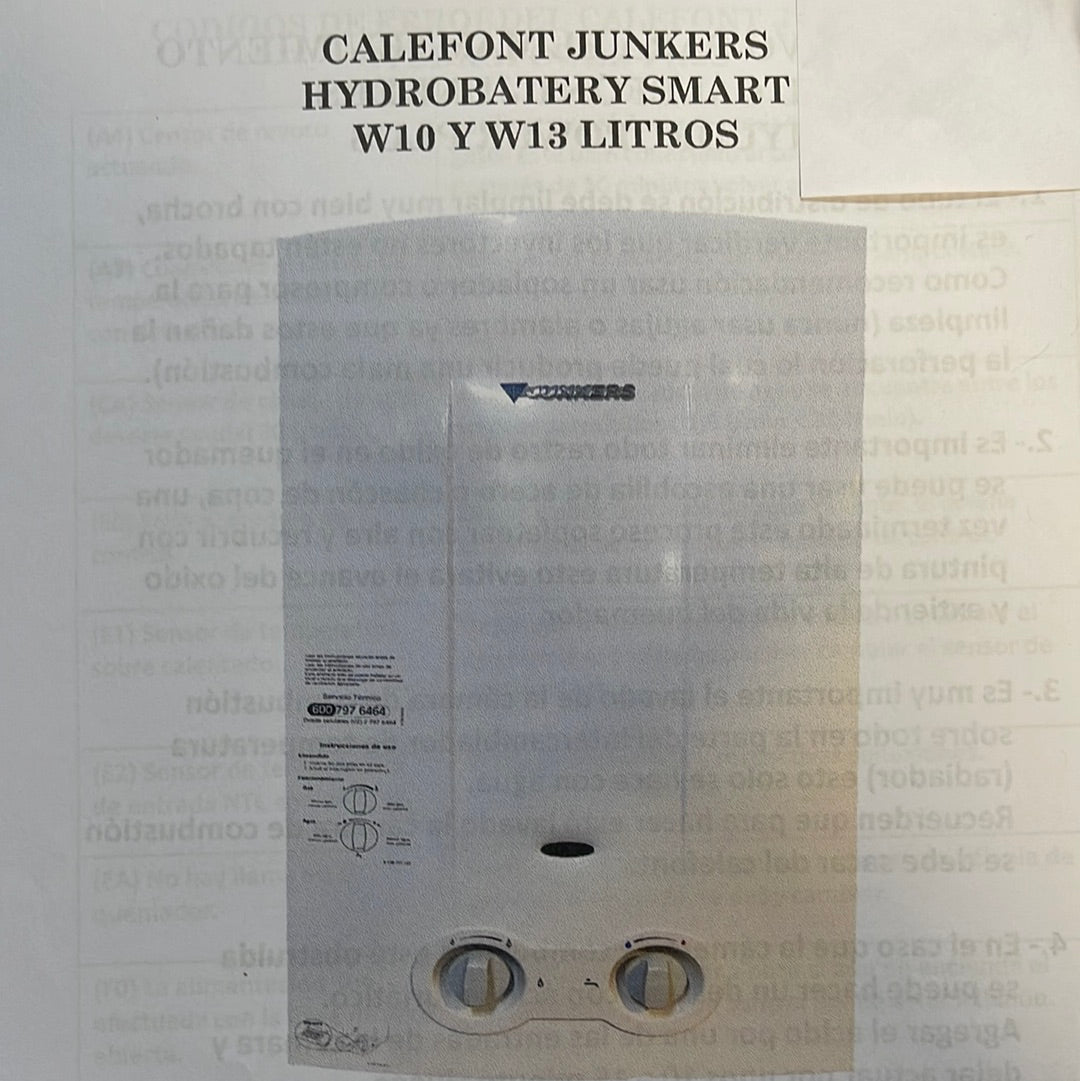 Reparación de calefont Junkers