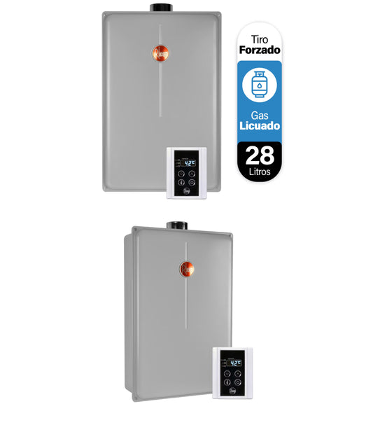 Calefont Rheem 28 litros Tiro Forzado (con Instalación incluida)Gas Licuado
