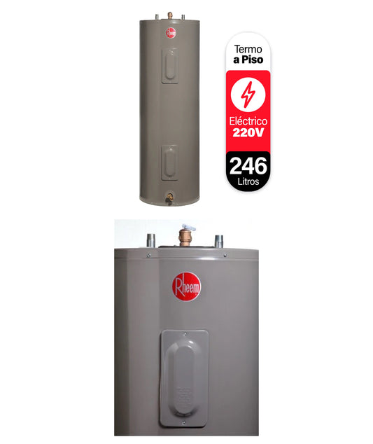 Termo Eléctrico de Piso Rheem 246 litros 220 V (con Instalación incluida)
