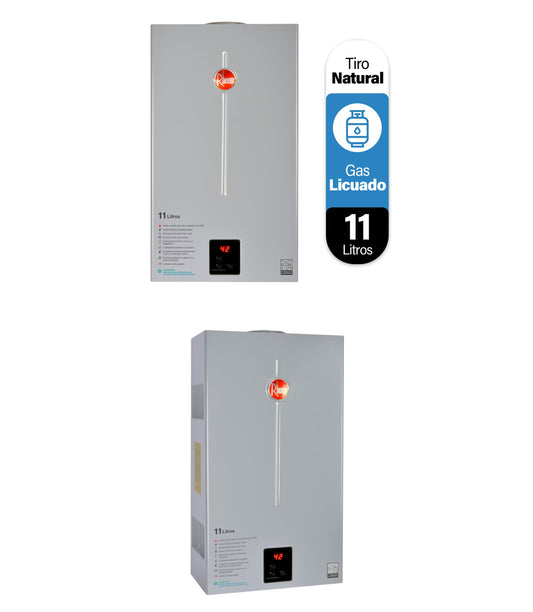 Calefont Rheem 11 litros tiro natural (con Instalación incluida)Gas Licuado