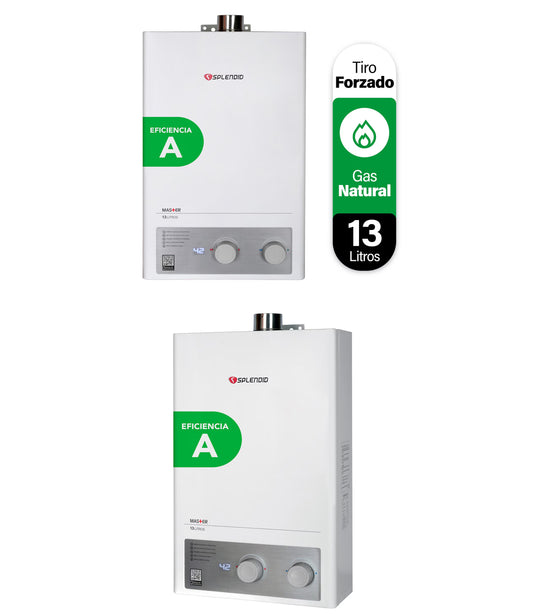 Calefont Splendid Master 13 litros tiro forzado (con Instalación incluida)Gas Natural