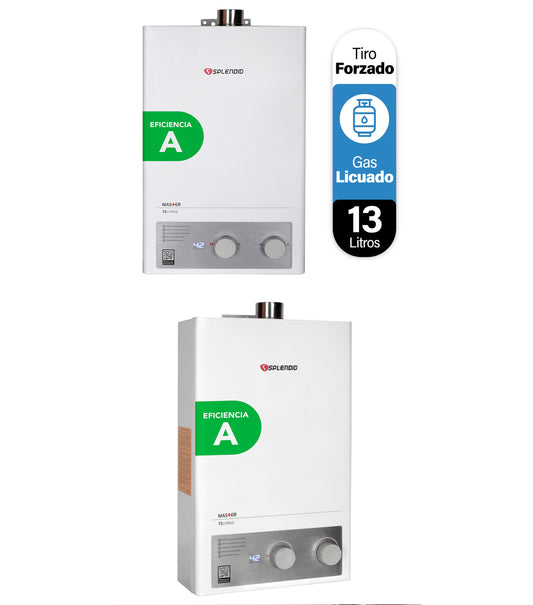 Calefont Splendid Master 13 litros tiro forzado (con Instalación incluida)Gas licuado
