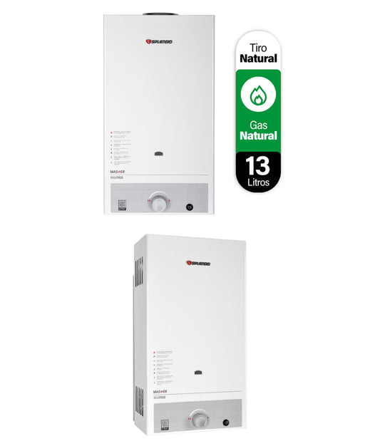 Calefont Splendid 13 litros tiro natural (con Instalación incluida)Gas Natural
